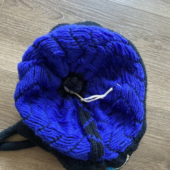 Turtle Fur Hat Unisex S/M Black 100% Wool Fleece Lined Ear Flaps Made USA - Picture 10 of 14